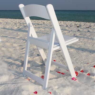 beach wedding chair rentals